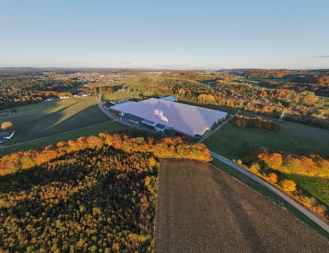 Gemeinde Emmerting Landkreis Altötting Bruck Gemüseanbau Steiner Luftbild (Dirschl Johann) Deutschland AÖ